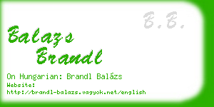 balazs brandl business card